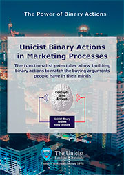 Unicist Binary Actions in Marketing Processes